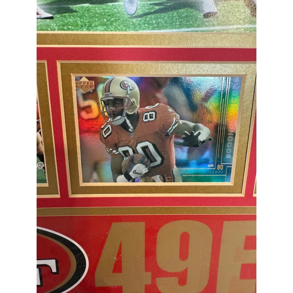 San Francisco 49ers Super Bowl MVP Signed Steve‎ Young Jerry Rice Montana art